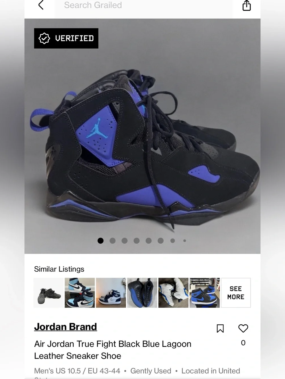 Air Jordan True Flight Black Blue Lagoon Teal Leather Sneakers - Size US 10.5